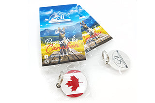 Canadian Flag Dog Tag