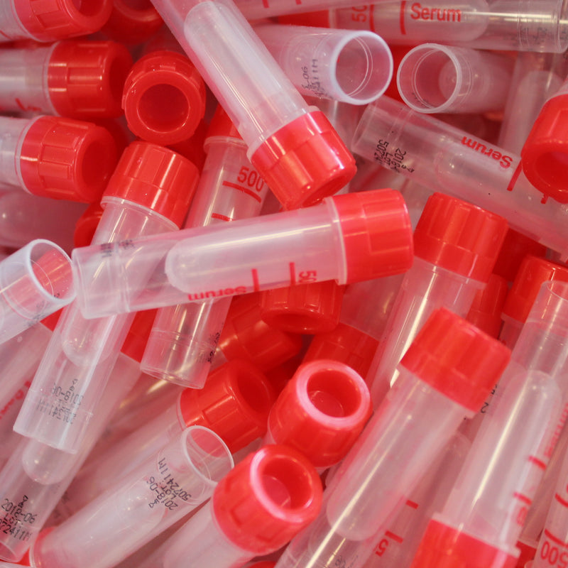 Clot Activator/Serum Tubes for Veterinary Use